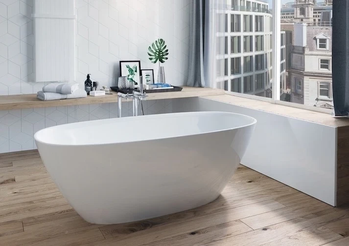 Cada freestanding ovala Roca Ariane compozit 165x75 cm