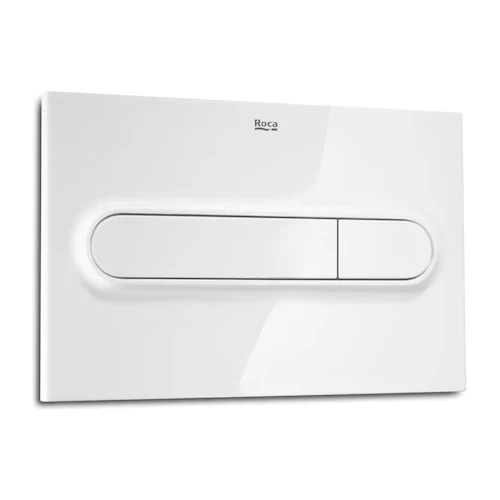 Clapeta de actionare WC Roca Duplo PL1 dual-flush, alb lucios