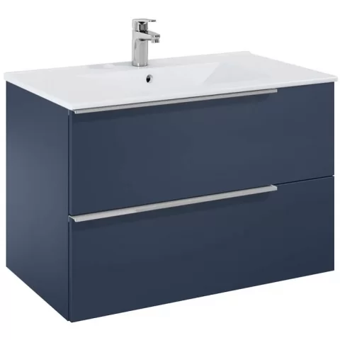 Set mobilier baie Roca Elegant Plus 80x46xH55 cm, albastru