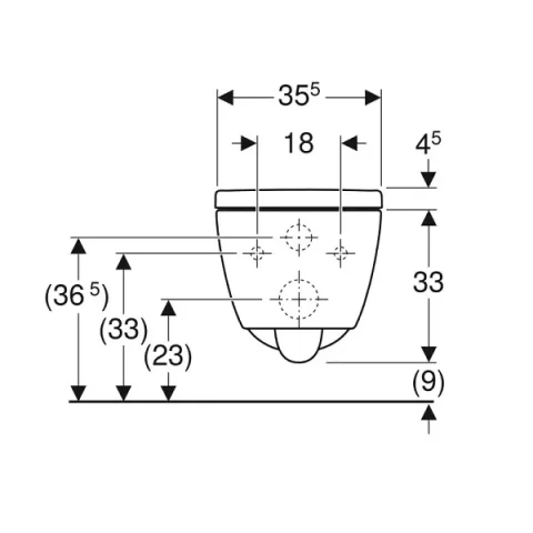 Vas wc Geberit ICon suspendat Rimfree, cu capac soft close