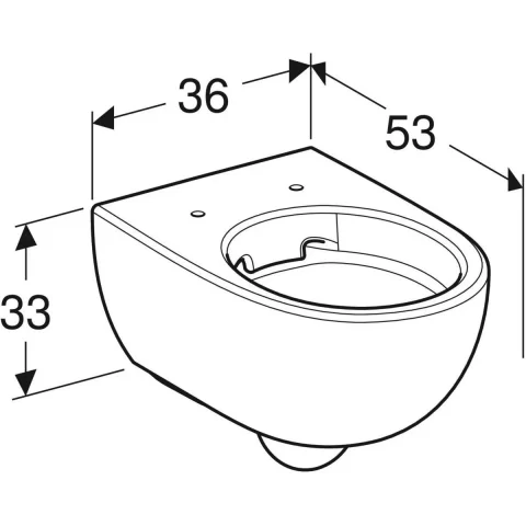 Vas wc Geberit Selnova Premium suspendat fără margine alb