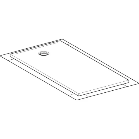Cadita de dus Geberit CleanFloor30, 160x80x3.5 cm cu folie de hidroizolatie