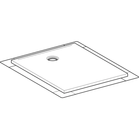 Cadita de dus Geberit CleanFloor30, 110x90x3.5 cm cu folie de hidroizolatie