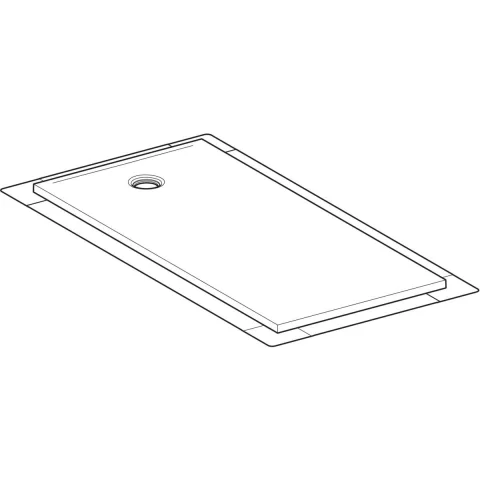 Cadita de dus Geberit CleanFloor30, 170x80x3.5 cm cu folie de hidroizolatie
