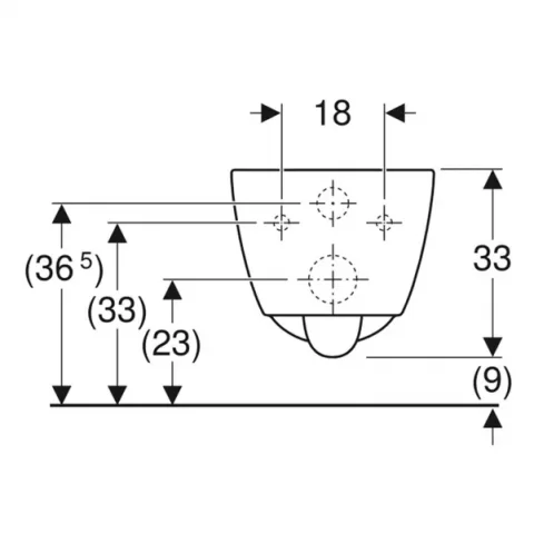 Vas wc Geberit ICon suspendat Rimfree, fara margine
