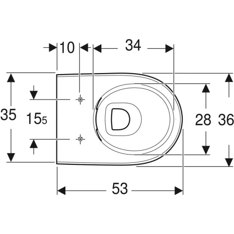 Vas wc Geberit Selnova Premium suspendat fără margine alb