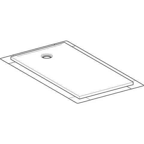 Cadita de dus Geberit CleanFloor30, 150x80x3.5 cm cu folie de hidroizolatie