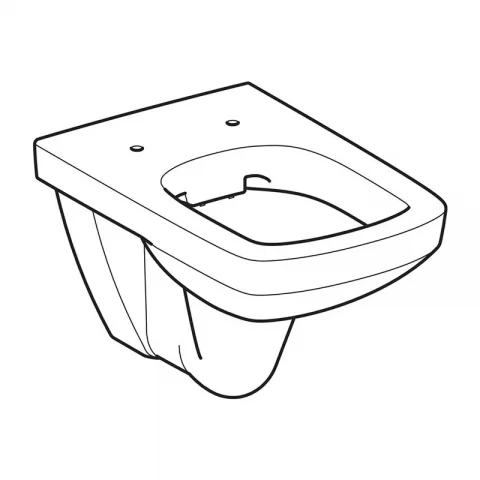 Vas WC suspendat Geberit Selnova Square Rimfree alb lucios
