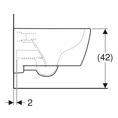 Vas wc Geberit ICon suspendat Rimfree, fara margine