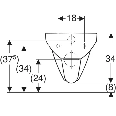 Vas wc Geberit Selnova Square suspendat alb 