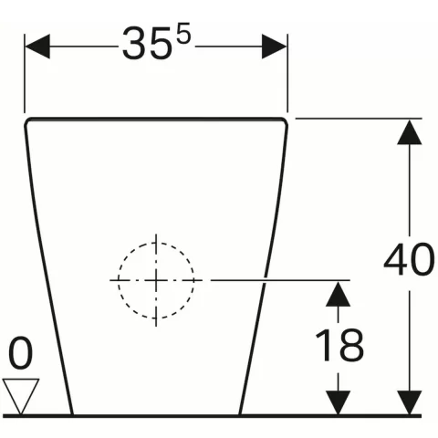 Vas wc Geberit iCon pe pardoseala fără margine alb 