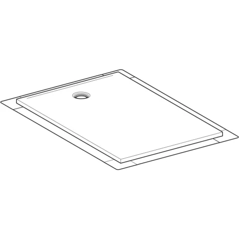 Cadita de dus Geberit CleanFloor30, 150x100x3.5 cm, cu folie de hidroizolatie