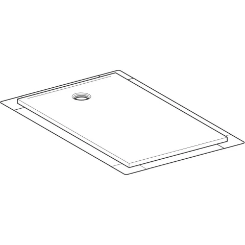 Cadita de dus Geberit CleanFloor30, 150x90x3.5 cm cu folie de hidroizolatie