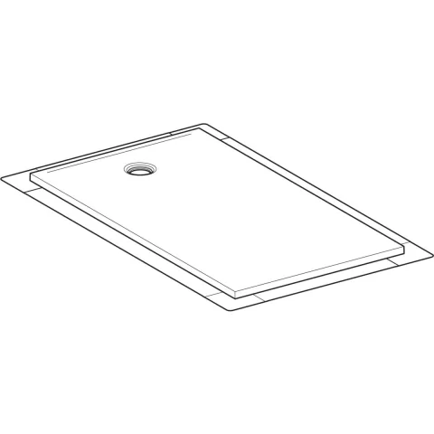 Cadita de dus Geberit CleanFloor30, 160x90x3.5 cm cu folie de hidroizolatie