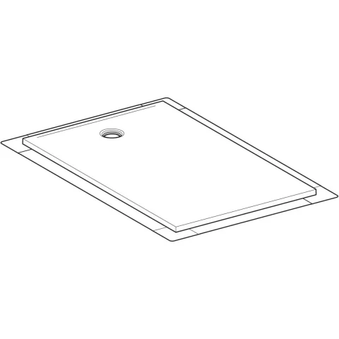 Cadita de dus Geberit CleanFloor30, 160x100x3.5 cm cu folie de hidroizolatie