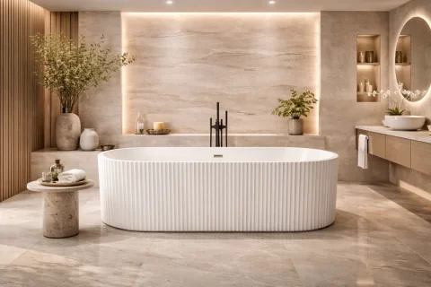 Cada freestanding VELLORA White 170x80