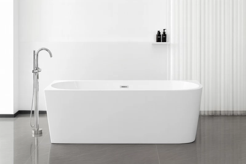 Cada SOLVA Freestanding din Acryl, Montaj Stanga, 160x75x56 cm