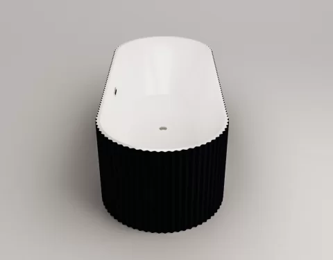 Cada freestanding VELLORA Black 170x80