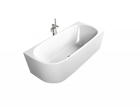 Cada SOLVA Freestanding din Acryl, Montaj Dreapta, 180x80x56 cm