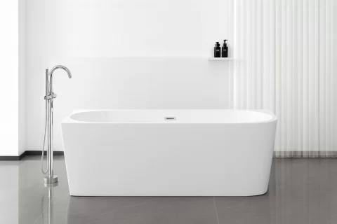 Cada SOLVA Freestanding din Acryl, Montaj Stanga, 160x75x56 cm