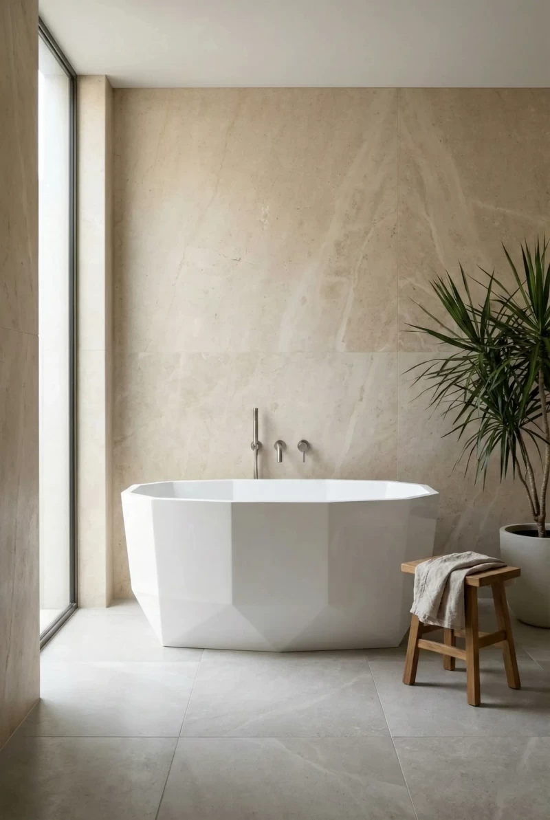 Cada din acril freestanding Elva 150x73