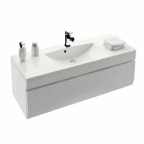 Baza lavoar Oristo Horyzont 120x46xH40 m culoare alb semi-mat