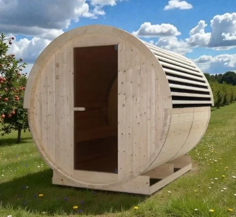 Sauna Finalndeza NYBORG L pentru exterior, 195 x 245 x 195cm
