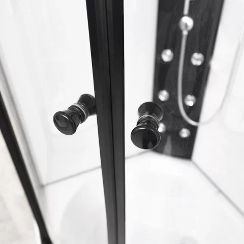 Cabina de dus completa, semirotunda, 80x80x215 cm