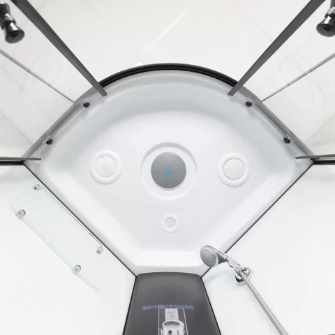 Cabina de dus completa, semirotunda, 80x80x215 cm