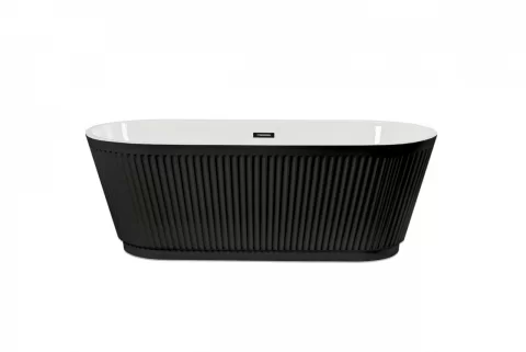 Cada baie freestanding SANOTECHNIK Tivoli, acril, 170 x 75 x 58 cm, negru