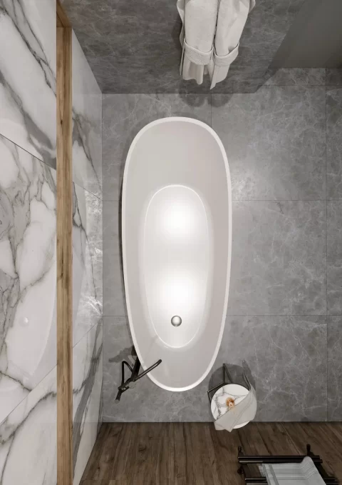 Cada din compozit alba mata Marina