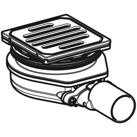 Sifon de Pardoseala Geberit Varino Orizontal