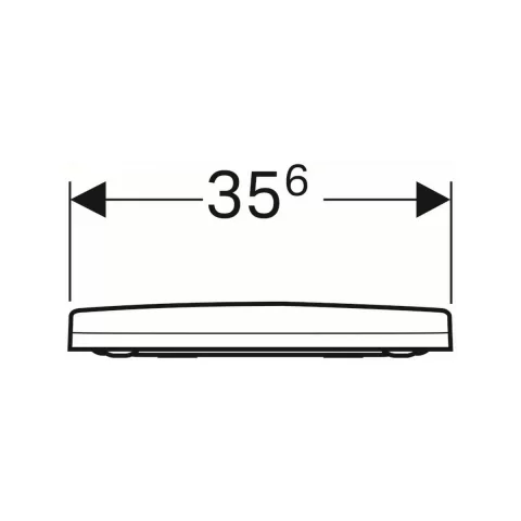Capac wc Geberit Acanto SoftClose alb