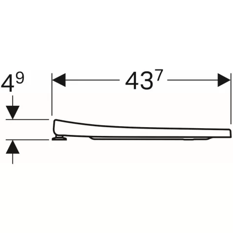 Capac wc Geberit Acanto SoftClose alb