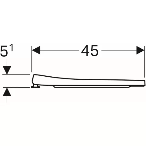 Capac wc Geberit iCon SoftClose alb 