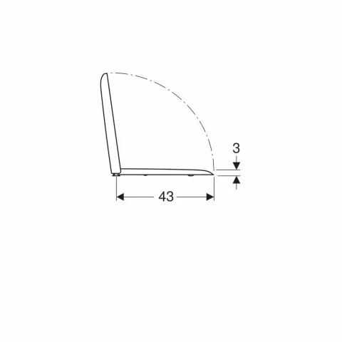 Capac wc softclose Geberit Icon Square cu balamale Quick Release