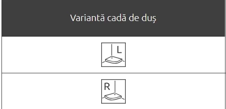 Cadita dus semirotunda inalta Radaway Korfu E, 1200 x 900 mm