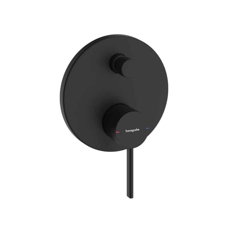 Baterie cada si dus Hansgrohe Zesis S, montaj incastrat, negru mat