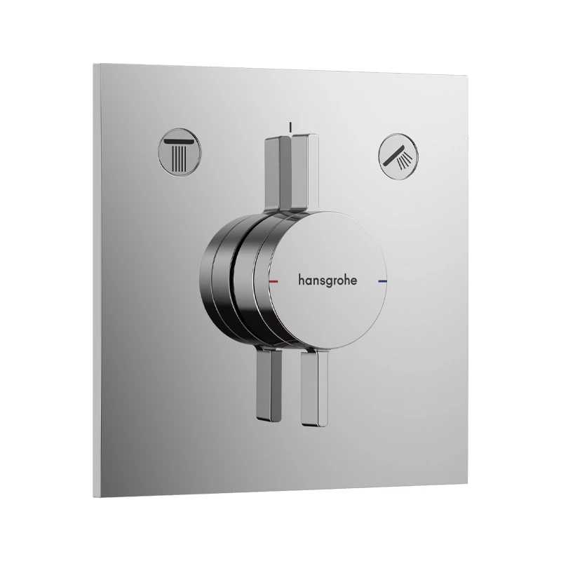 Baterie dus Hansgrohe, DuoTurn E, crom