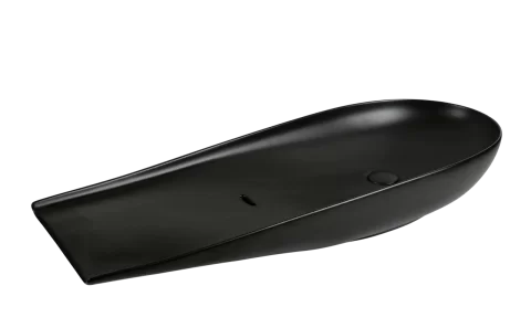 Lavoar ceramic cu forma atipica, negru mat