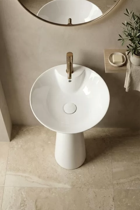 Lavoar freestanding alb – design modern