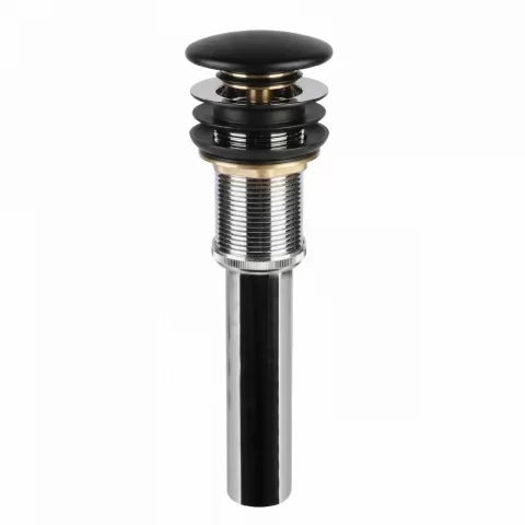 Ventil lavoar tip pop-up cu capac ceramic negru mat