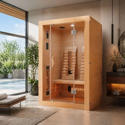 MALMO 2, Sauna cu Infrarosu + Carbon - Magneziu, 120 x 105 x 190cm