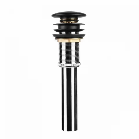 Ventil lavoar tip pop-up cu capac ceramic negru mat