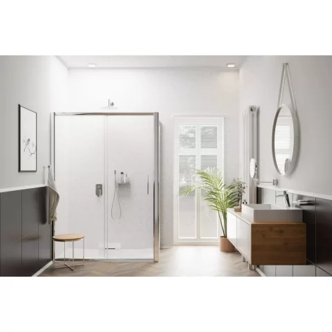 Lavoar Deante Temisto 50x50 cm patrat pe blat alb 