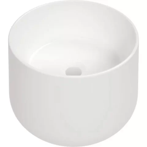 Lavoar Deante Arnika 37.5x37.5 cm rotund alb montaj pe blat 