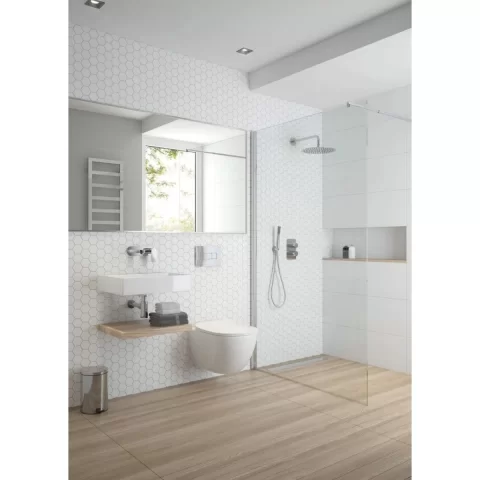 Lavoar Deante Temisto 50x40 cm dreptunghiular montaj pe blat alb 