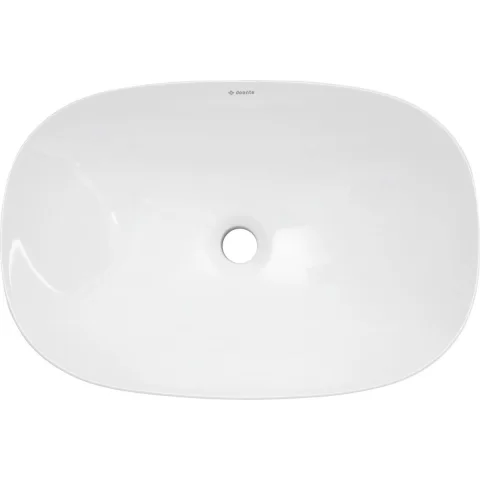 Lavoar Deante Alpinia  60x40 cm oval pe blat alb 