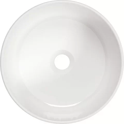 Lavoar Deante Arnika 37.5x37.5 cm rotund alb montaj pe blat