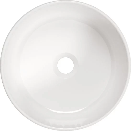 Lavoar Deante Arnika 37.5x37.5 cm rotund alb montaj pe blat 
